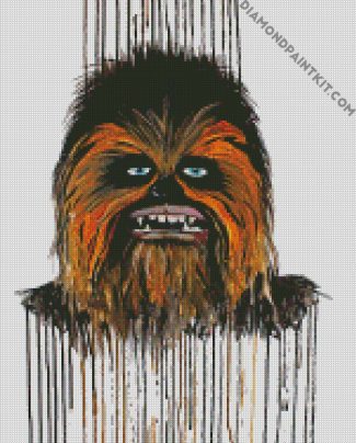 Splatter Chewbacca diamond painting