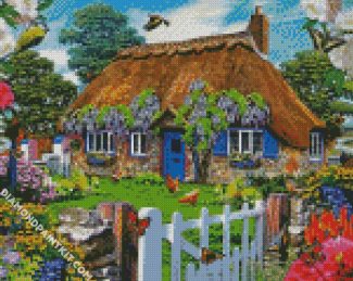 Spring Cottage diamond painting