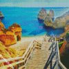 Stairway Faro Portugal diamond painting