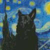 Starry Night Australian Kelpie diamond painting