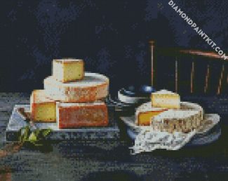 Still Life Cheese diamond painting