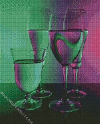 Still Life Glasses diamond painting