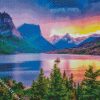 Sunset At Glacier National Park diamond painting