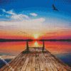 Sunset Dock diamond painting