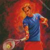 Tennis Player Roger Federer diamond painting