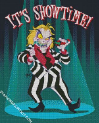 The Beetlejuice Show Time diamond painting