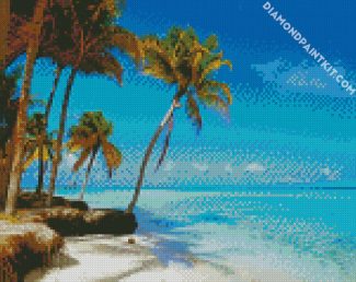 Tropical Belize Beach diamond painting