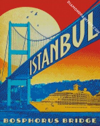 Turkey Bosphorus Bridge Poster diamond painting