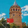 Turkey Galata Tower Monument diamond painting