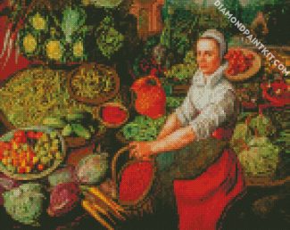 Vegetables Seller diamond painting