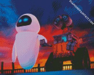 Wall E And Eve Animated Film diamond painting