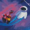 Wall E And Eve In Space diamond painting