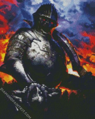 Warrior Iron Golem diamond painting