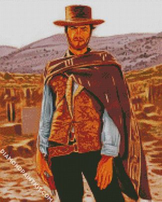 Western Clint Eastwood diamond painting