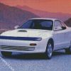 White Celica Car diamond painting