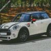 White Mini Cooper diamond painting