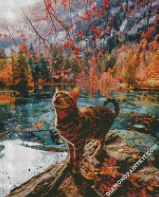 Wild Bengal Cat diamond painting