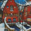 Winchester City In Snow diamond painting