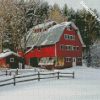 Winter Snow Vermont diamond painting