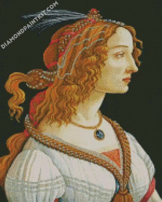 Woman Wearing Jewelry diamond painting