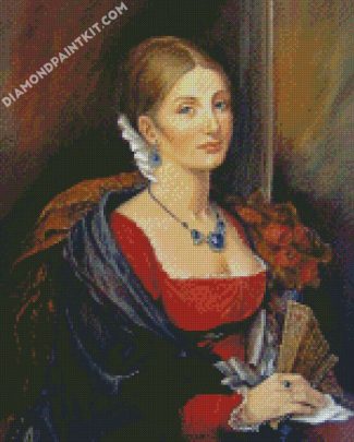 Woman With Jewelry diamond painting