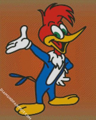 Woodpecker Cartoon diamond painting