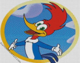 Woody Woodpecker diamond painting