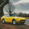 Yellow Datsun Car diamond painting