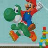 Yoshi And Mario diamond painting