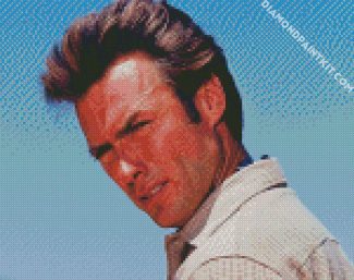 Young Clint Eastwood diamond painting