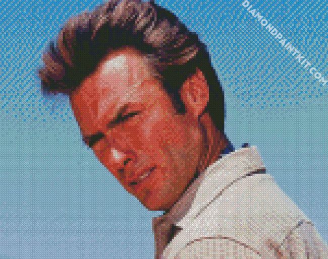 Young Clint Eastwood diamond painting