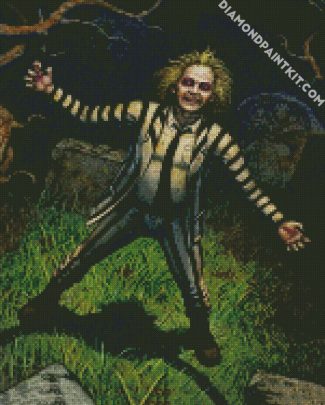 Beetlejuice Character diamond painting