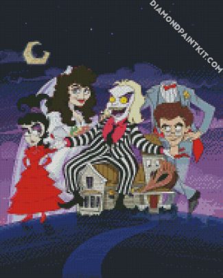 Beetlejuice Family diamond painting