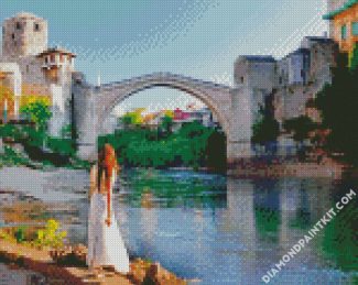 Bosnia Old Bridge diamond painting