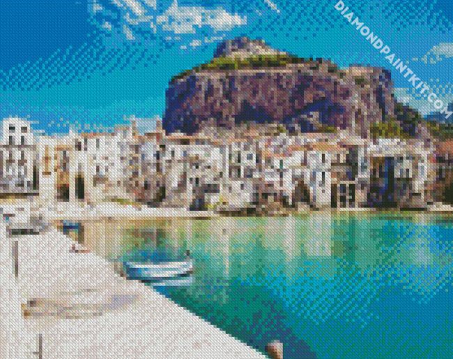 Cefalu City diamond painting