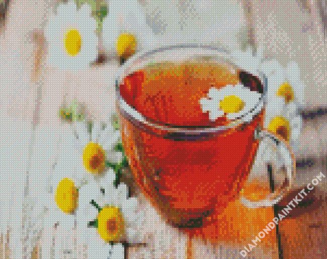 Chamomile Tea diamond painting