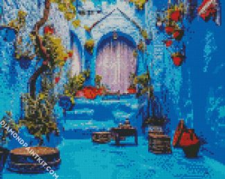 Chefchaouen City diamond painting