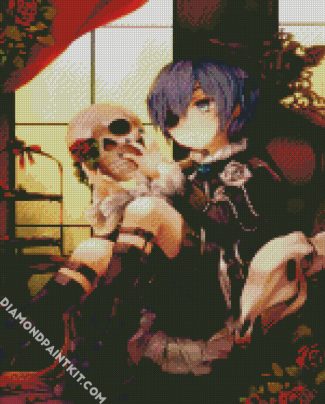 Ciel Phantomhive And Skull Head diamond painting