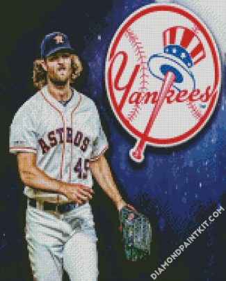 Gerrit Cole To Yankees diamond painting