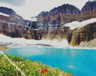 Glacier National Park diamond painting