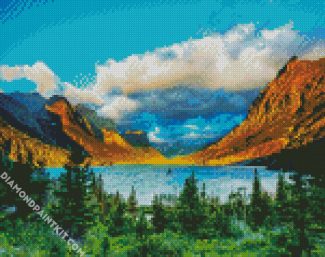 Glacier National Park Landscape diamond painting