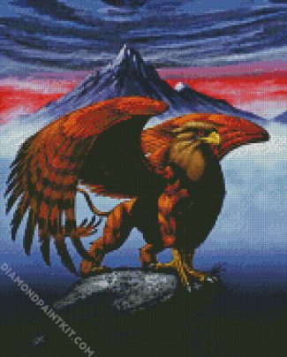 Griffon diamond painting