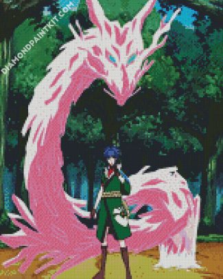 Guren And Crystal Dragon diamond painting