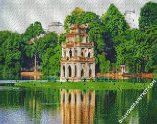 Hoan Kiem Lake Hanoi diamond painting