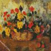 Nasturtiums Dahlias In a Basket Gaugin diamond painting