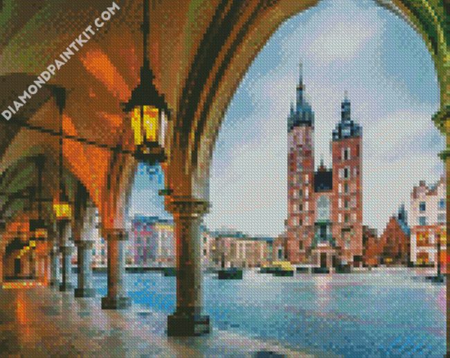 St Marys Basilica Krakow Poland diamond painting