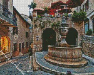 St Paul De Vence France Fountain diamond painting