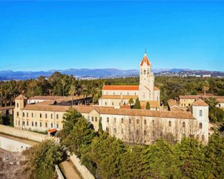 Abbaye De Lerins Cannes France Europe diamond painting