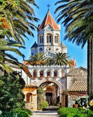 Abbaye De Lerins Cannes France diamond painting