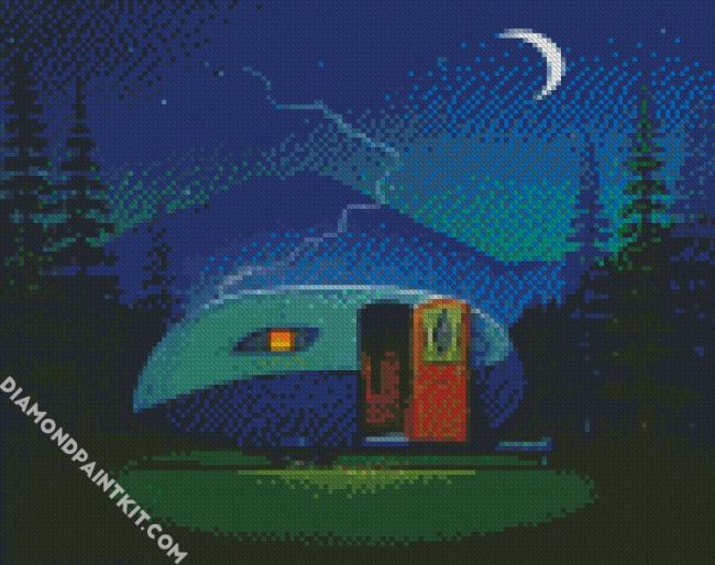 Aesthetic Night Caravan diamond painting